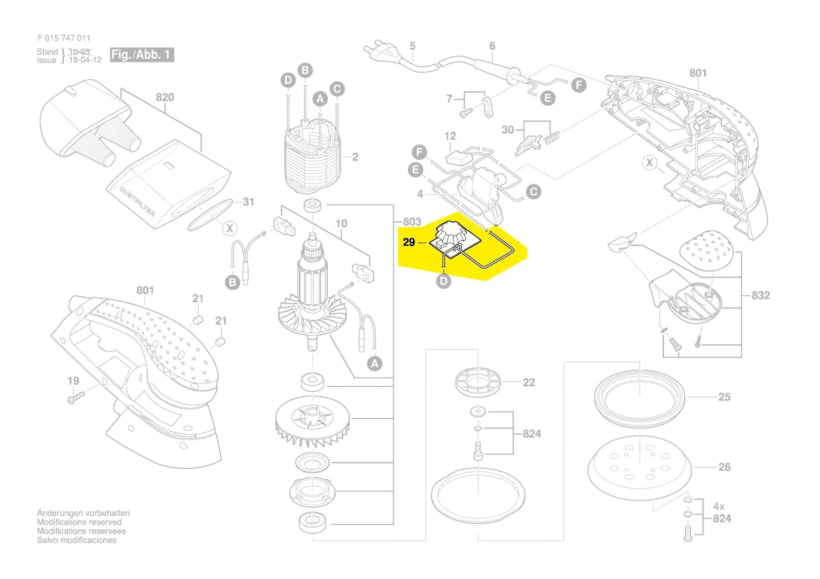 Variateur ponceuse skil 7470